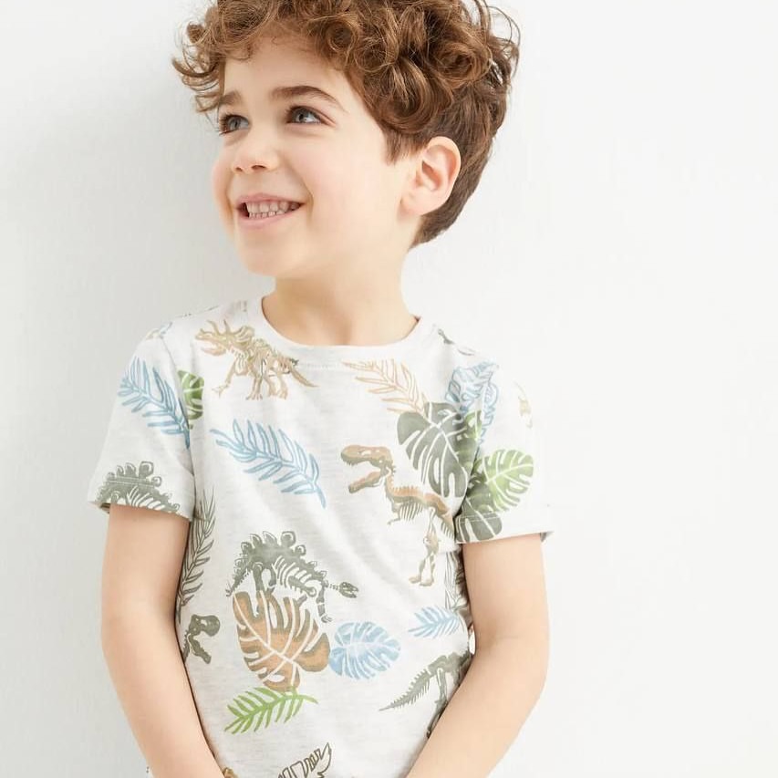 تیشرت پسرانه طرح دایناسور