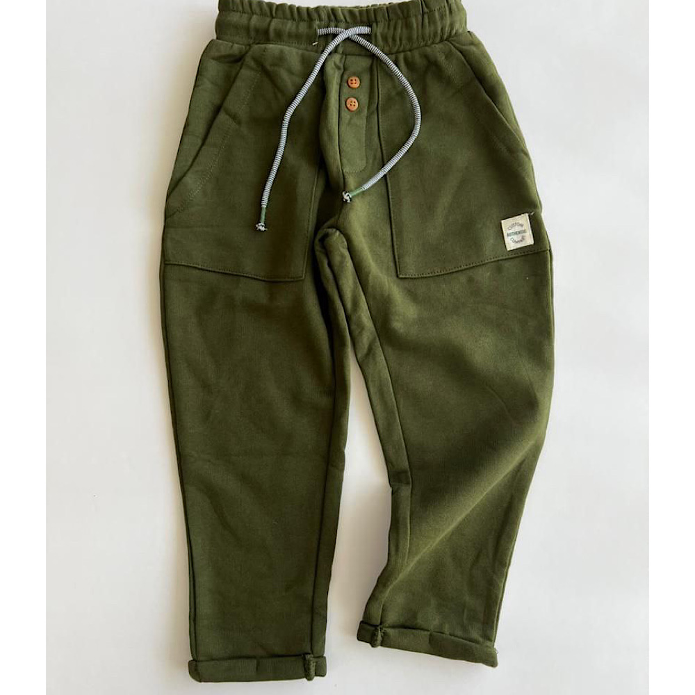 شلوار دورس دو‌نخ پسرانه رنگ سبز