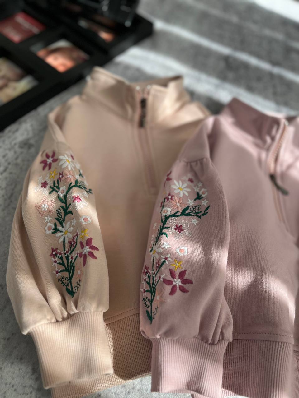 بلوز دورس نیم زیپ دخترانه